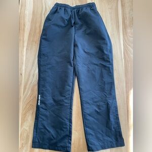 EUC Bauer Team Mens Small Ankle Zip Athletic Mesh Lined Hockey Warmup Pants